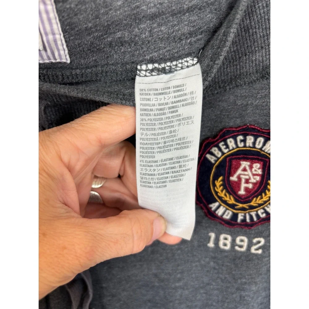 Vintage Y2K Abercrombie & Fitch Joggers Womens Sz M Crest Logo Sweatpants Soft